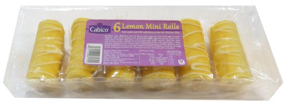 Cabico 6 Lemon Mini Rolls 150g (Jan 23 - Feb 24) RRP 1.29 CLEARANCE XL 89p or 2 for 1.50